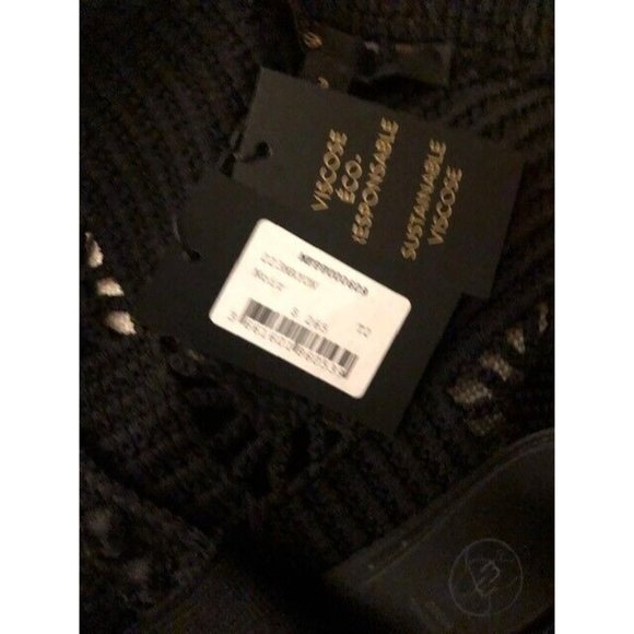 NWT $265 MAJE BLACK CROCHET KNIT TOP  SIZE 2 US MEDIUM - Picture 9 of 9